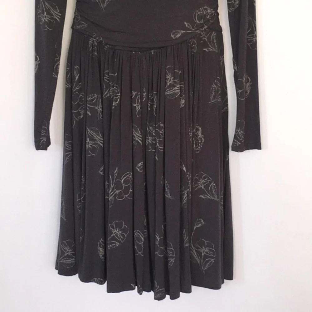 Old Navy Witchy Goth Fall Winter Dress Long Sleeve Pleated Skirt Medium NWT - Picture 3 of 6